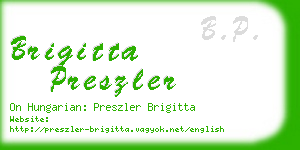 brigitta preszler business card